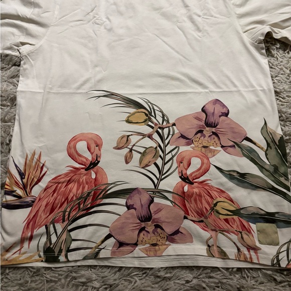 Men’s Pullin Flamingo Tropical Print T-Shirt Size XXL - Picture 4 of 9